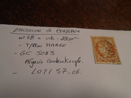 TP/N° 48 A -  GC 5083 (CONSTANTINOPLE)   + Lire Descriptif  + Cote Mini 220 EUR!!!! ++4 Photos Recto Verso - 1870 Uitgave Van Bordeaux