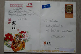 #12 CHINA  BELLE LETTRE  2008   VOYAGEE SHANGHAI POUR    NEDERLAND  + AFFRANCH.. PLAISANT - Brieven En Documenten