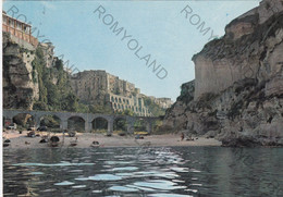 CARTOLINA  TROPEA,VIBO VALENTIA,CALABRIA,IL"MARE PICCOLO",,SOLE,ESTATE,VACANZA,BELLA ITALIA,MEMORIA,VIAGGIATA 1974 - Vibo Valentia