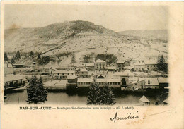 Bar Sur Aube * Vue De La Ville En Hiver * La Montagne Ste Germaine Sous La Neige - Bar-sur-Aube