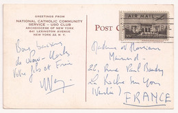 USA, National Catholic Community Service, Cardinal Spellman, Airmail - Autres & Non Classés