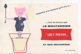 Vieux Papiers.Buvard.Moutarde.Le Moutardier Grey Poupon - Mostard