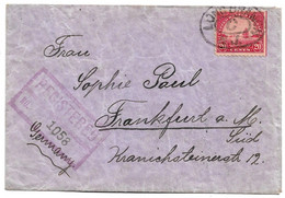 USA697 / Goldenes Tor (Gemälde) Als Einzelfrankatur 1928 Auf Einschreiben Nach Deutschland - Briefe U. Dokumente