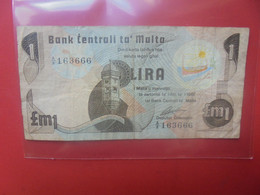 MALTE 1 LIRA 1967(79) Circuler  (B.24) - Malta