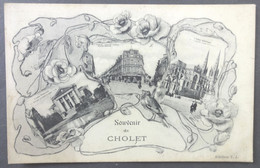 Delcampe - CPA 49 CHOLET - Souvenir, Carte Multivues - éditeur T.J. - Réf. P 83 - Cholet