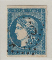 Frankreich 1870 Michel 41 I, Cérès 44e Report II, Yvert 44B, Signiert, 20c. Bleu, 2 Scans - 1870 Uitgave Van Bordeaux