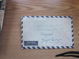 Athenes To  Beograd Air Mail - Storia Postale