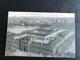 229 - PARIS Panorama De L’Ecole Militaire - 1910 Timbrée - Other Monuments
