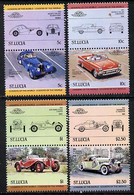St Lucia 1984 Cars #1 (Leaders Of The World) Set Of 8 (SG 703-10) U/M - St.Lucie (1979-...)