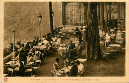 Luchon * La Terrasse De LA CHAUMIERE Chaumière , à L'heure Du Thé * Bar Buvette - Luchon