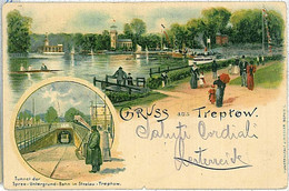 25822 - Ansichtskarten VINTAGE POSTCARD - Deutschland GERMANY -  GRUSS AUS Treptow 1901 BERLIN - Treptow