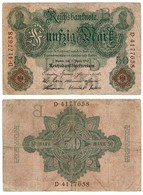 DEUTSCHES REICH Banknote 50 Mark 21.4.1910 DEU-38 = Ro. 52 = Pick#41 ALLEMANDE Billet De Banque = GERMANY Banknote - 50 Mark