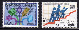 UNITED NATIONS GENEVE GINEVRA GENEVA SVIZZERA ONU UN UNO 1980 ECOSOC COMPLETE SET SERIE USATO USED OBLITERE' - Used Stamps