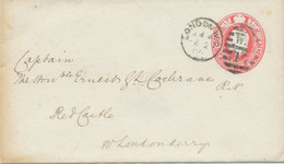 GB 1906 King EVII 1d Carmine VF Postal Stationery Env "LONDON-W.C. / W.C / 12" - Lettres & Documents