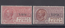 Italy Colonies Libya Libia 1928/1929 Posta Aerea Sassone#1-2 Mint Hinged - Libië