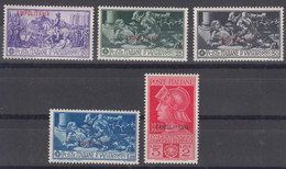 Italy Colonies Tripolitania 1930 Ferrucci Sassone#64-68 Mint Hinged - Tripolitaine