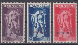 Italy Colonies Tripolitania 1930 Ferrucci Posta Aerea Sassone#A1-A3 Mint Hinged - Tripolitaine