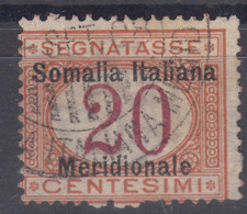 Italy Colonies Somalia 1906 Segnatasse Sassone#3 Used - Somalië