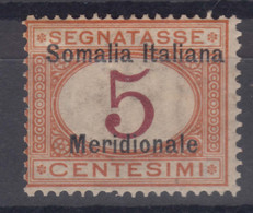 Italy Colonies Somalia 1906 Segnatasse Sassone#1 Mint Hinged - Somalia