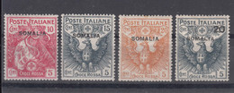 Italy Colonies Somalia 1916 Sassone#19-22 Mint Hinged - Somalië