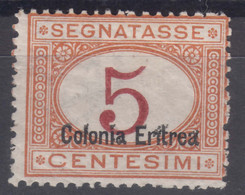 Italy Colonies Eritrea 1920 Porto, Segnatasse Sassone#14 Mint Hinged - Eritrea