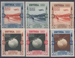 Italy Colonies Eritrea 1934 Colonial Arts Exposition Sassone#A1-A6 Mint Hinged - Eritrea