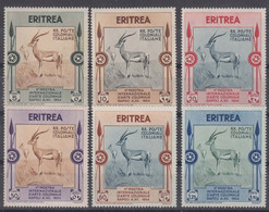 Italy Colonies Eritrea 1934 Colonial Arts Exposition Mi#221-226 Mint Hinged - Eritrea