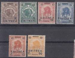 Italy Colonies Eritrea 1922 Sassone#54,55,56,57,58,59 Mint Hinged - Erythrée