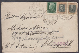 Italy Colonies Eritrea 1935 Cover To Chicago During Italian-Ethiopian War, Long Written Letter Inside - Erythrée