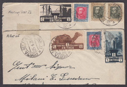 Italy Colonies Eritrea Two Covers To Chicago - Erythrée