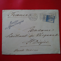 LETTRE BRUSSEL POUR ST DIZIER CACHET MINISTERE DES AFFAIRES ETRANGERES 1913 - Altri & Non Classificati