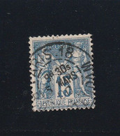 SAGE N° 90 TYPE IIB +  CACHET PARIS 18 - R. D' AMSTERDAM - 5 MARS 1900 -REF 1604 - - 1876-1898 Sage (Type II)