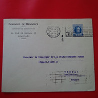 LETTRE BRUXELLES DOMINGOS DE MENDONCA POUR TROYES 1930 - Lettres & Documents