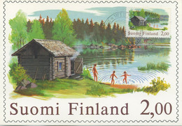 FINLANDIA - MAXIMUM CARD  1977 - VECCHIA SAUNA FINLANDESE - SPECIAL CANCEL - Maximumkarten (MC)