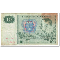 Billet, Suède, 10 Kronor, KM:52e, B - Svezia
