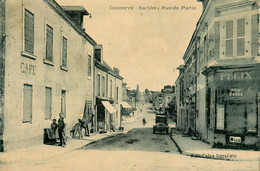 Conneré * Rue De Paris * Café * Magasin Commerce FELIX Maison GORGE * Automobile Ancienne - Connerre