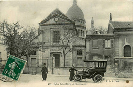 Paris * 18ème * église De St Pierre De Montmartre * Automobile Voiture Ancienne Chauffeur - District 18