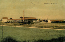 Cognac * La Verrerie * Usine Verre Verrerie * Cpa Toilée Colorisée Ancienne - Cognac