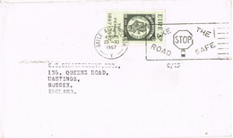 41467. Carta BAILE ATHA CLIATH (Dublin) Irlanda 1967. Slogan STOP Road, Circulacion - Covers & Documents