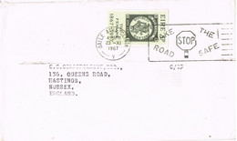 41467. Carta BAILE ATHA CLIATH (Dublin) Irlanda 1967. Slogan STOP Road, Circulacion - Storia Postale