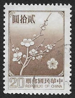 Taiwan - CHINE  1979  -YT  1238  - Fleurs De Prunier   - Oblitéré - Usados