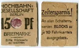 N93-0657 - Timbre-monnaie Hochbahn Gesellschaft Berlin - 15 Pfennig - Kapselgeld - Encased Stamp - Monétaires/De Nécessité