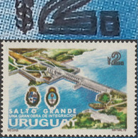 Uruguay 1979 Y&T 1025. Curiosité, Noir Double. Barrage Hydroélectrique, Pont De Salto Grande - Elektrizität
