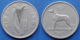IRELAND - 6 Pence 1963 "irish Wolfhound" KM# 13a Republic - Edelweiss Coins - Ireland