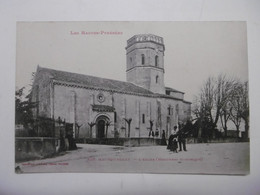 MAUBOURGUET Vue Sur L'Eglise (Monument Historique) Avec Animation - CPA Avec Animation 65 HAUTES PYRENEES - Maubourguet