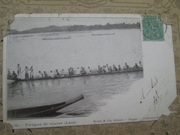 Pirogue De Course . Dos 1900 - Laos