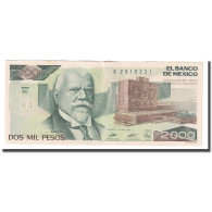 Billet, Mexique, 2000 Pesos, 1989, 1989-03-28, KM:86c, TTB+ - Mexico