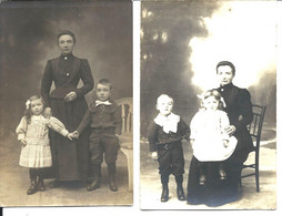 2 CARTES PHOTO - Rosalie Et Jacques LEPETIT (vers 1914) - Genealogía