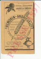 Publicité 1897 Graines De Semences Vilmorin-Andrieux / Léonard Paupier Paris 11ANN - Non Classificati