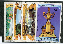 242 Dominica 1975 Sc.#443-46 Used "Offers Welcome" - Dominica (...-1978)
